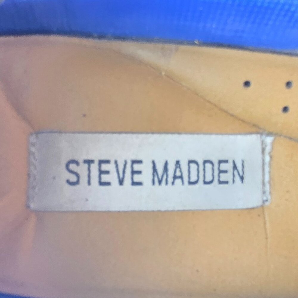 Steve Madden Men’s Light Tan Dress Shoes P-Never | Size 8.5 | Pre-Owned Classic - Picture 7 of 12